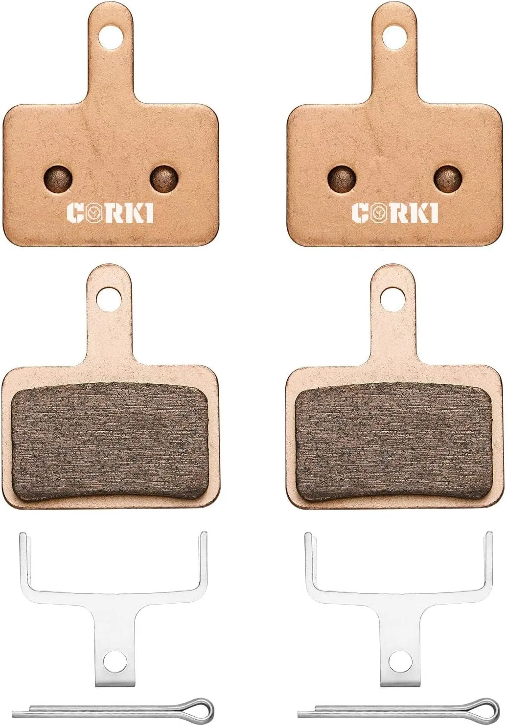 2 Pairs Brake Pads for TRP Tektro Shimano Deore Br-M575 M525 M515 T615 T675 M505 M495 M486 M485 M475 M465 M447 M446 M445 M416 M415 M395 M375 M315 M355 C601 C501(Resin,Semi-Metallic,Sintered Metal)