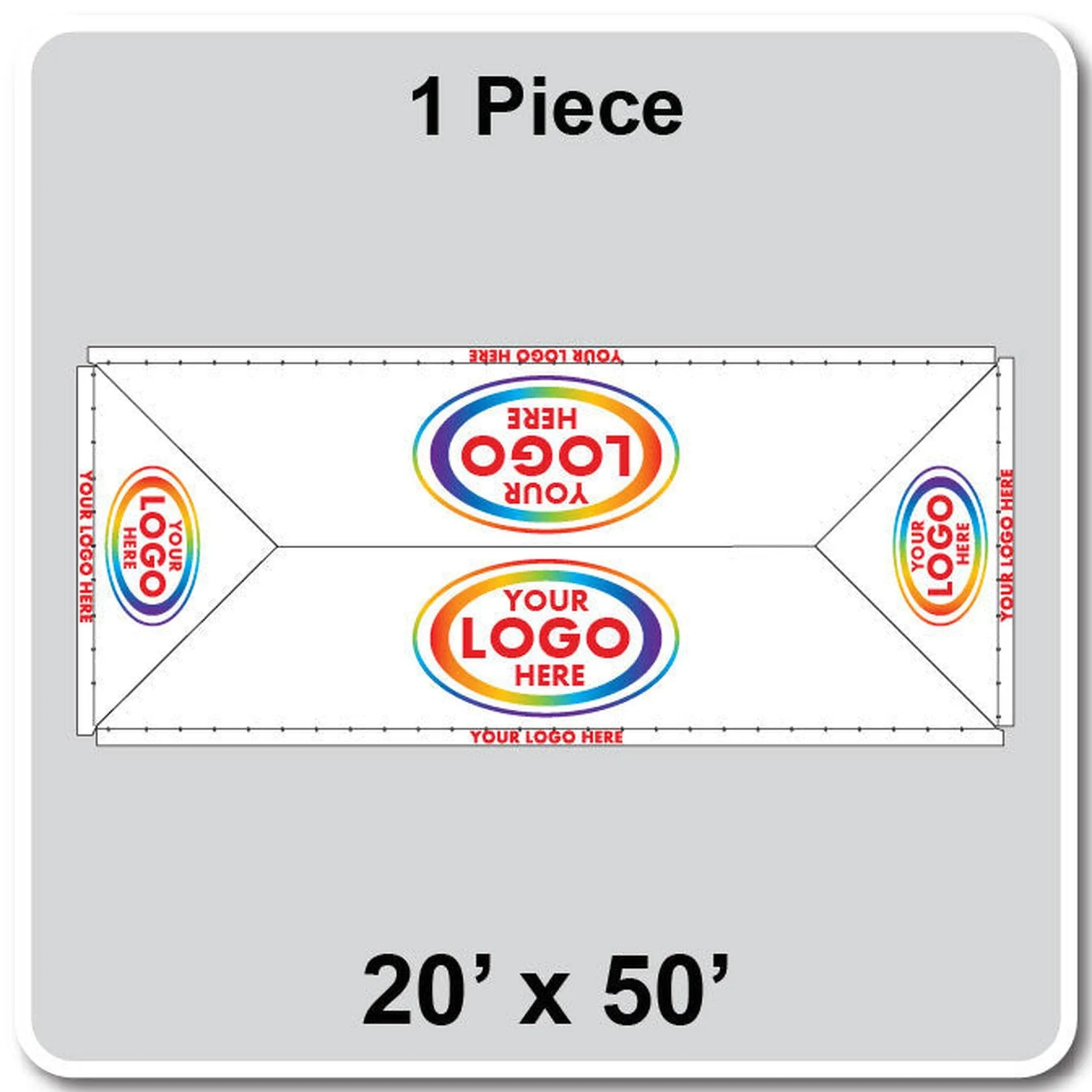 20' Wide Classic Series Frame Tent Top