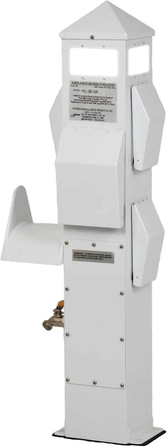 36 INCH Dock Mount Marine Power PEDESTALS