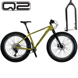 4 Season 3000 17 Pea Green W/Q2 Carbon Fork,2024 4 Season 3000 W/Q2 Carbon Fork  Mountain
