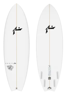 421 Fish 5'10" x 21.0 X 2.38 - 34.00L, Dove, 4x  Futures Fin Boxes, PU - ID:926332