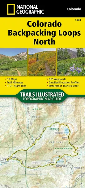 Colorado Backpack Loops North Map (National Geographic Topographic Map Guide, 1304) Map  January 1, 2024