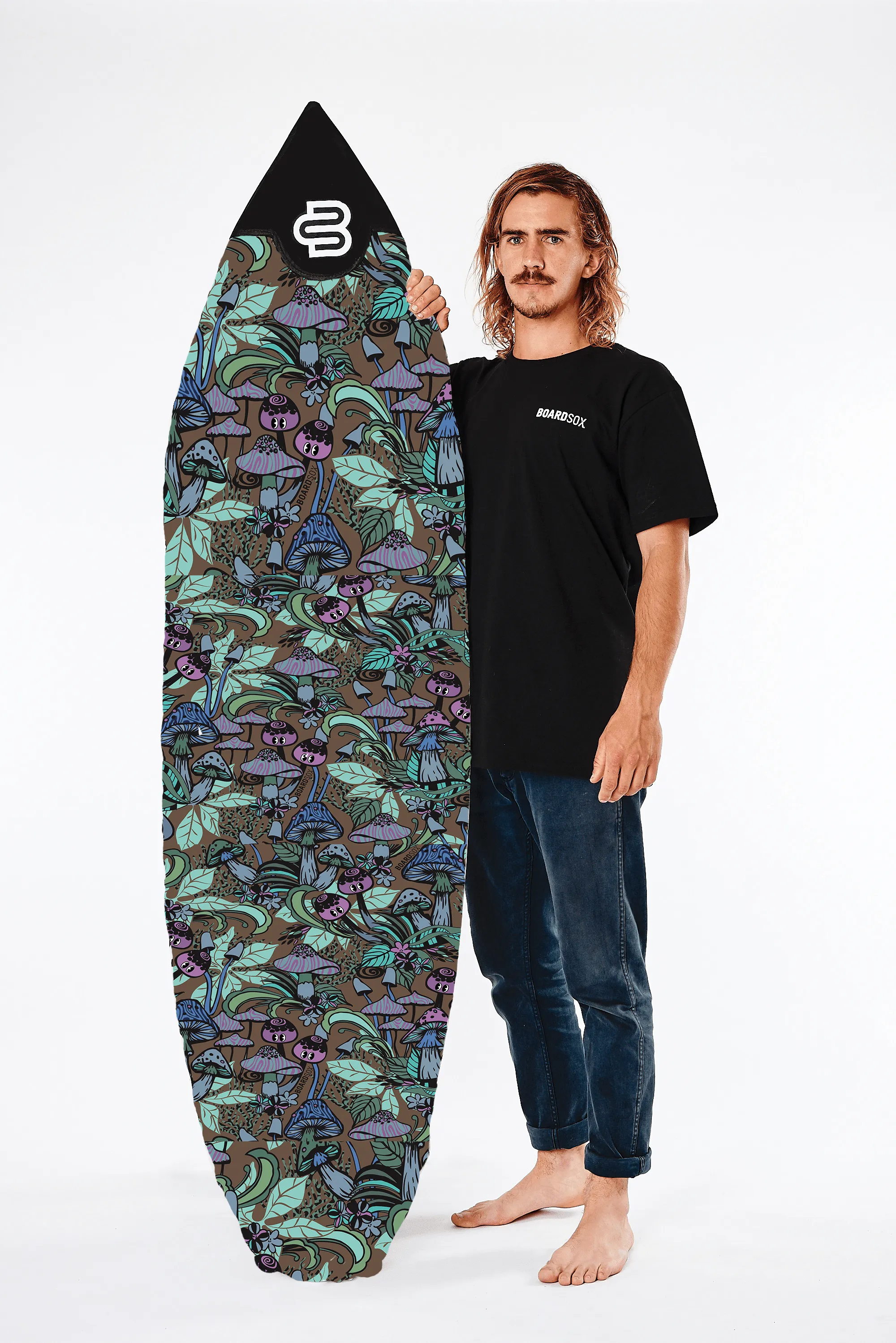 Fantastic Fungi  -  Shortboard Surfboard Cover