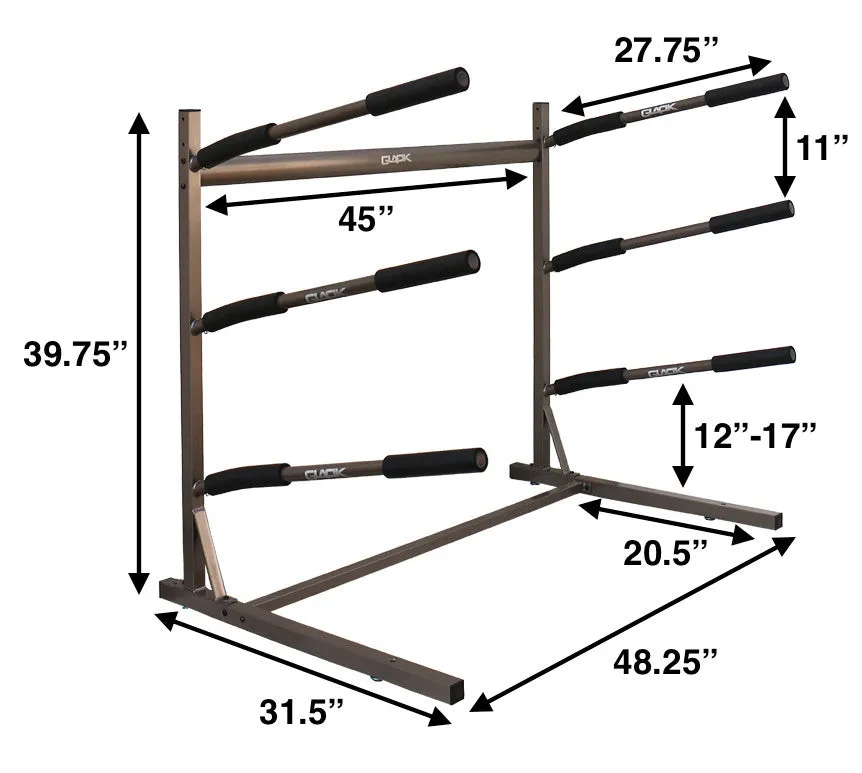 Freestanding Surfboard Floor Rack | 3 Surfboards