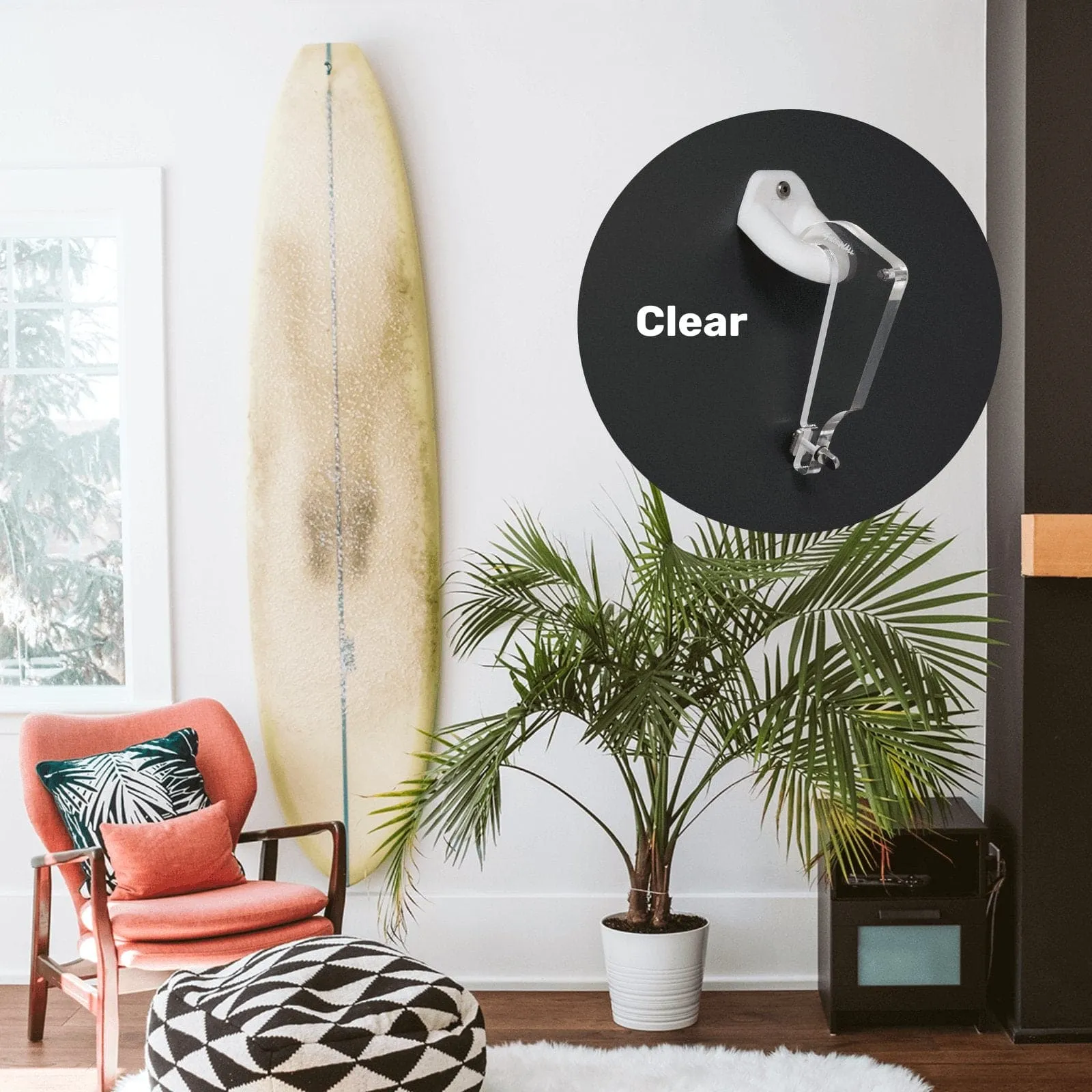 Gnarwall Hanger Single Fin - Clear