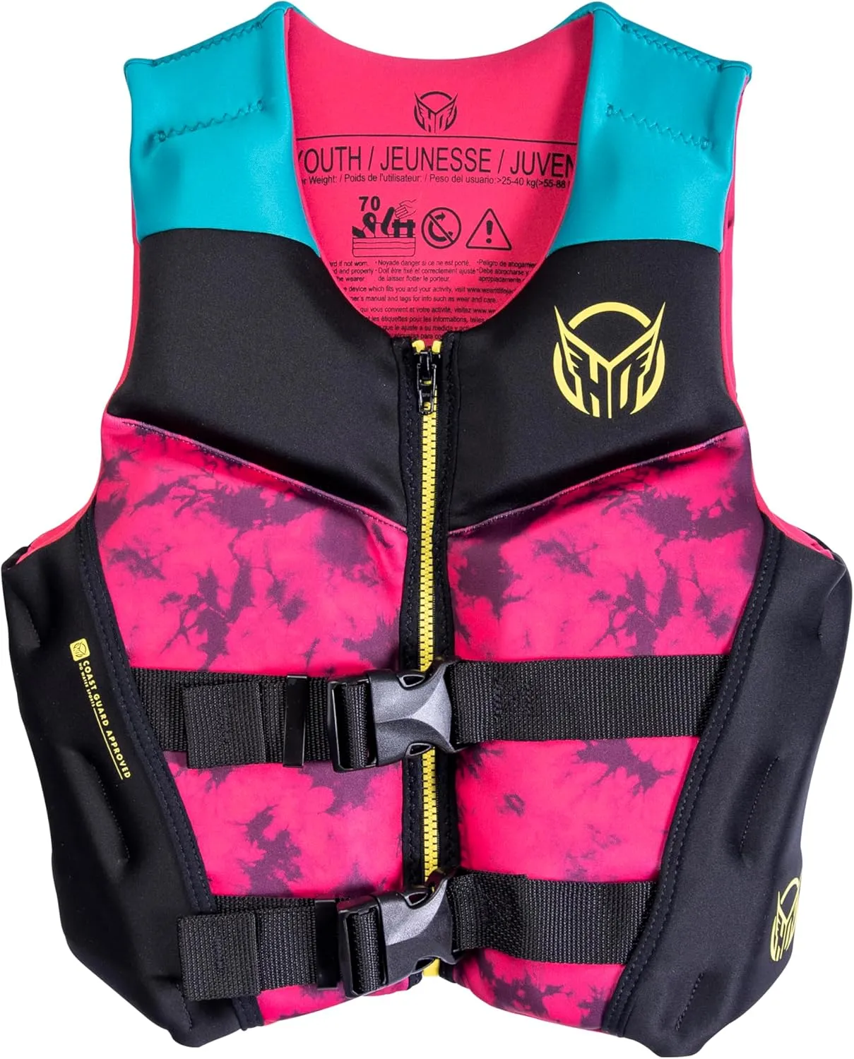 HO Sports Girls Youth Pursuit Vest by HO Sports, Internal Belt, USCG Approved Life Jacket