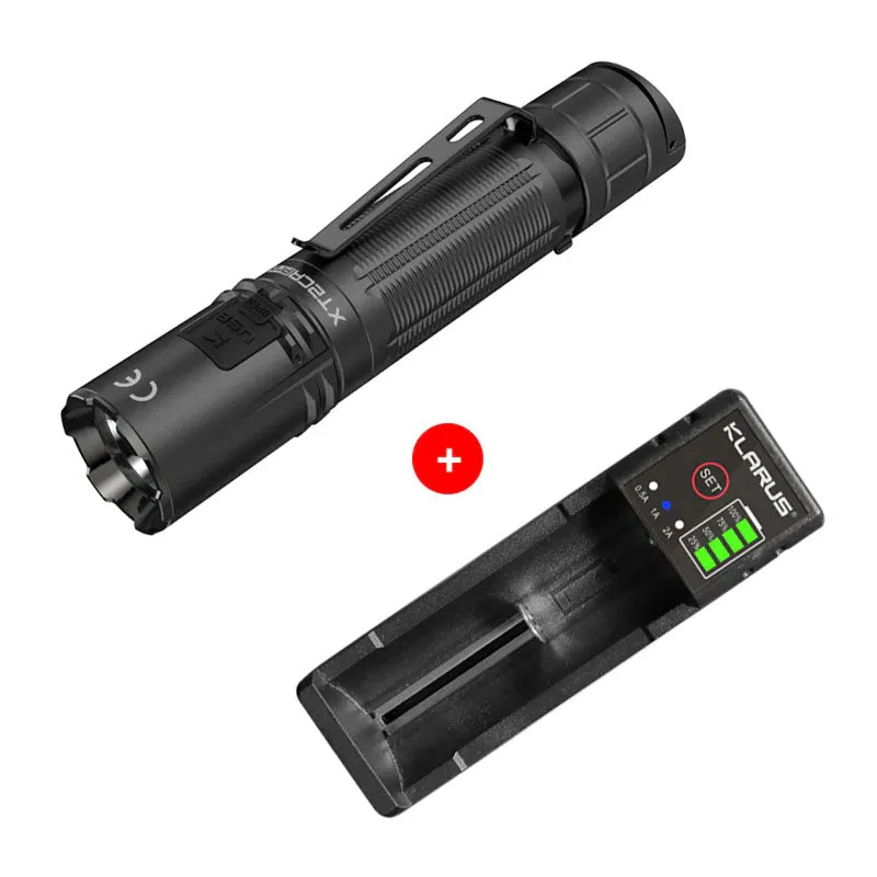 KLARUS XT2CR PRO 2100 Lumens Tactical Flashlight Compact Flashlight