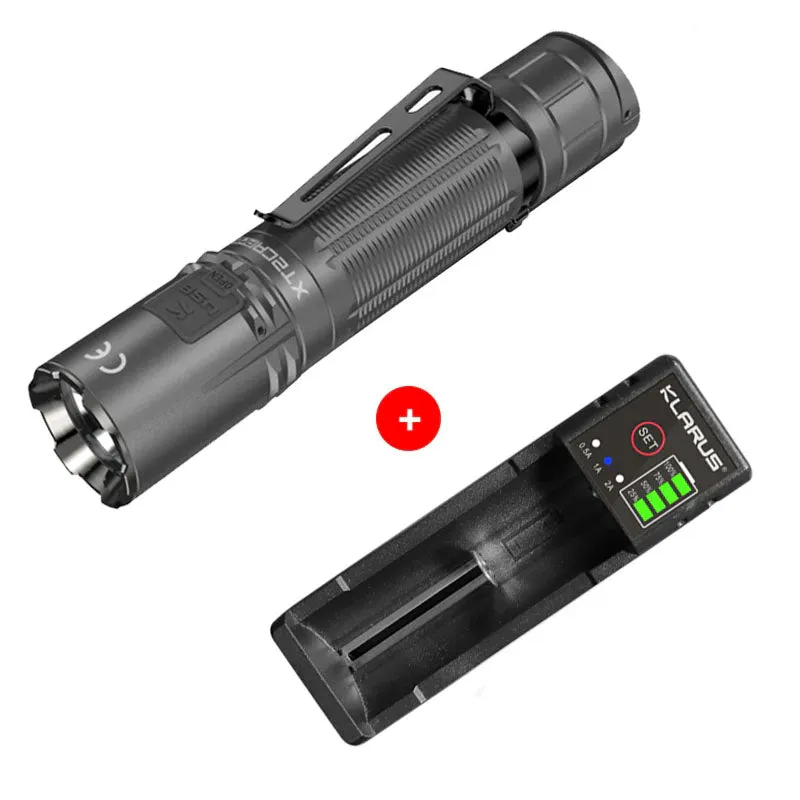 KLARUS XT2CR PRO 2100 Lumens Tactical Flashlight Compact Flashlight