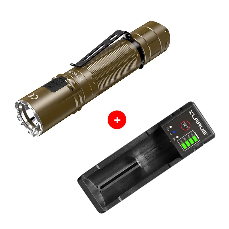 KLARUS XT2CR PRO 2100 Lumens Tactical Flashlight Compact Flashlight