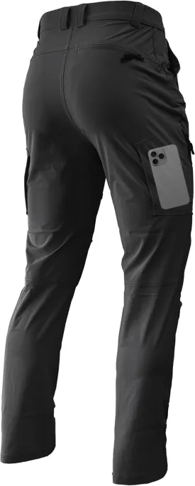Men's Lightweight Hiking Pants Quick Dry Waterproof Stretch Travel Fishing Camping Work Cargo Pants Zipper Pockets