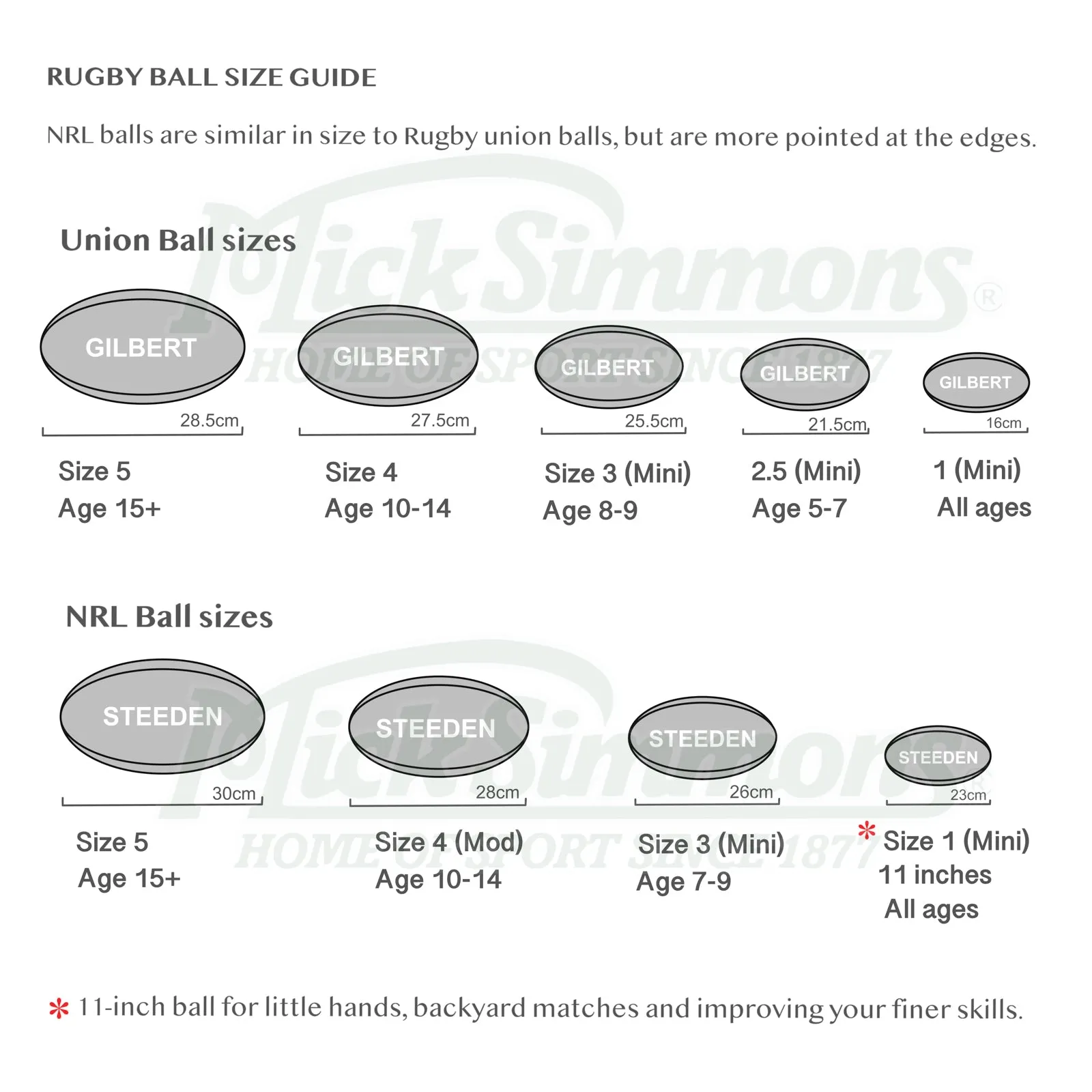 Official NRL Premiership Replica Ball Rugby League Ball Size -11 inch