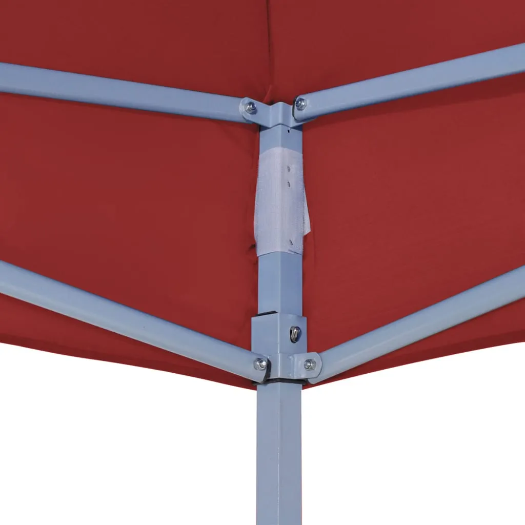 Party Tent Roof 2x2 m Burgundy 270 g/m²
