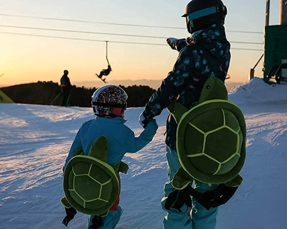 Protective Gear for Skiing Skating Snowboarding Cute Turtle Tortoise Cushion Green