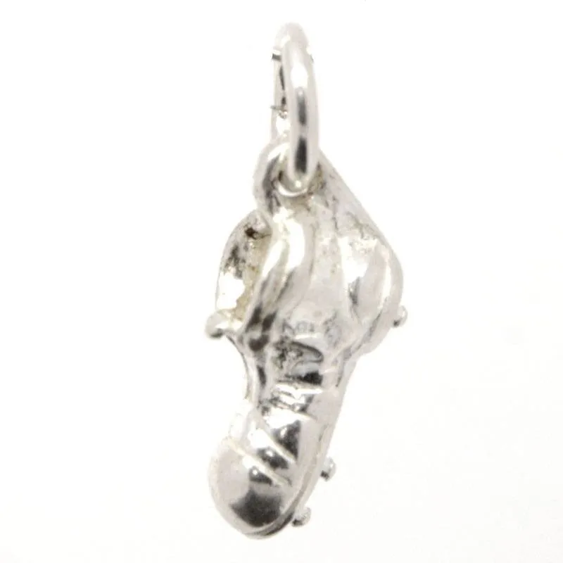 Silver Rugby Boot Charm