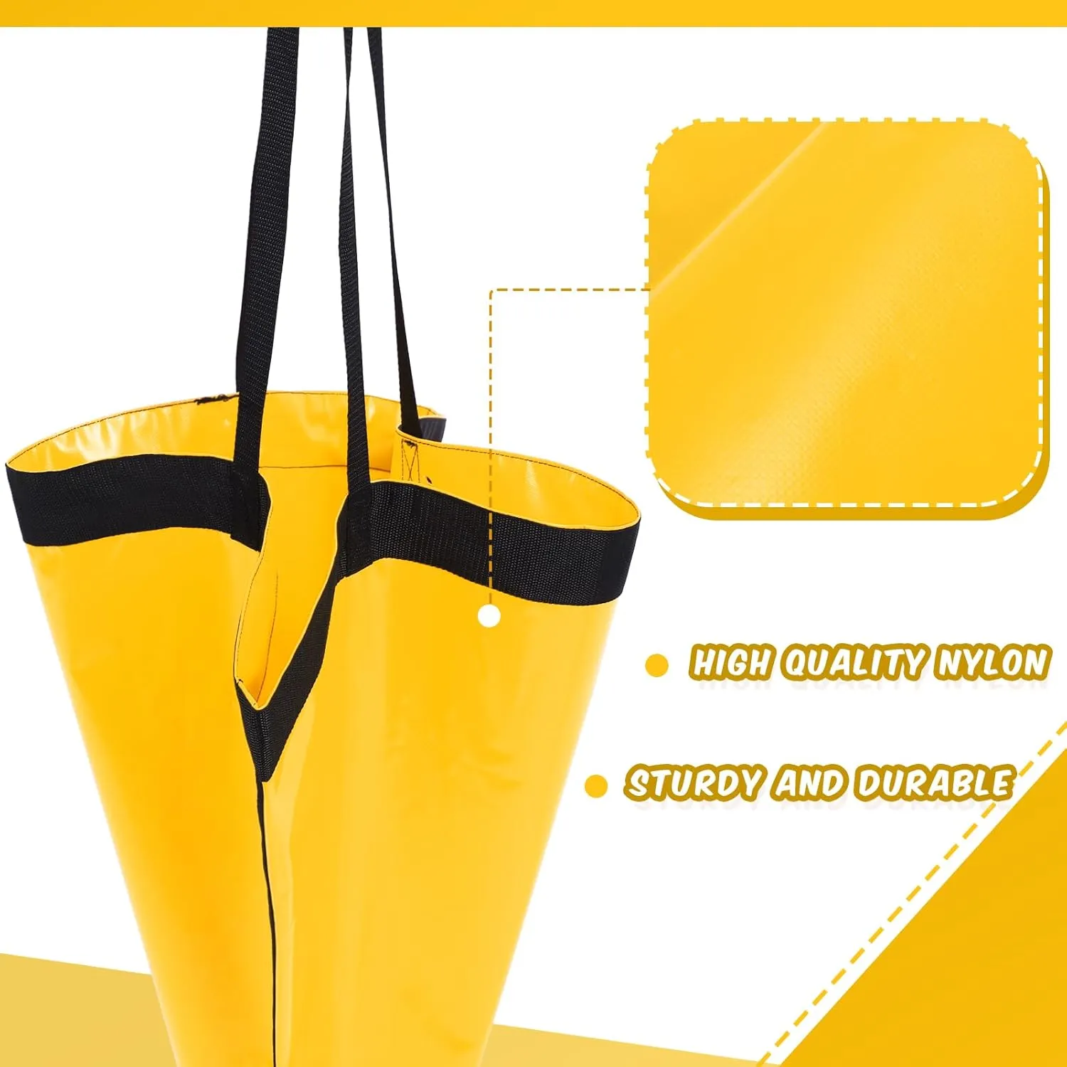 Tandefio Marine Boat Parachute Sea Anchor Drift Sock for Fishing Boat 250d Nylon Trolling Fishing Drogue for Inflatable Sail Drift Anchor for Kayak Pontoon