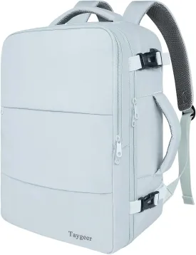Taygeer Carry On Backpack, 40l Travel Backpack for Women Airline Approved, Cute Underseat Personal Item Travel Bag With Shoe Compartment, Casual Daypack Gifts for Friend Hiking Outdoor Weekend,Blue