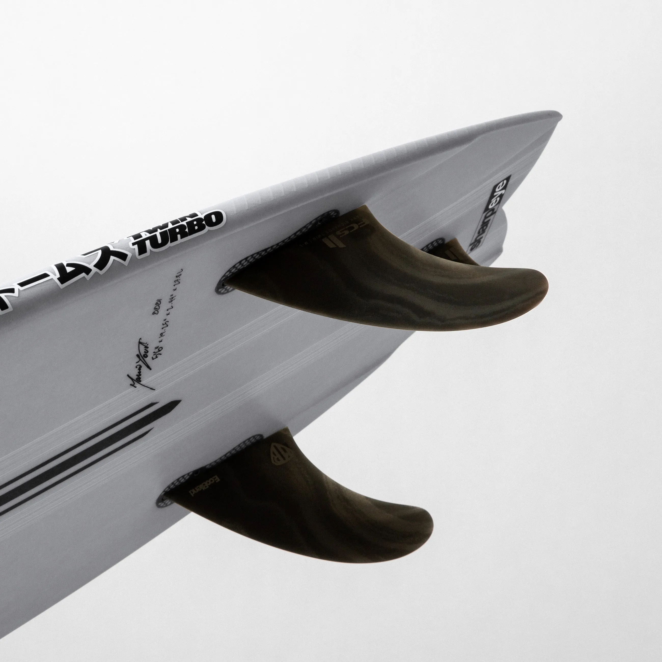 TWIN TURBO (E3 LITE) 6'4" x 21.5 X 2.75 - 40.30L, Swallow, 3x  Futures Fin Boxes, Epoxy E3 - ID:875761
