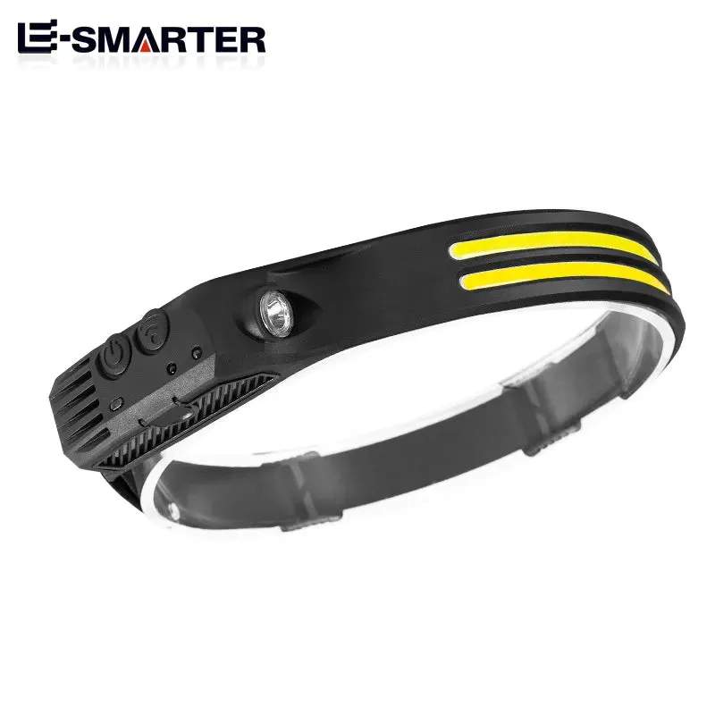USB Rechargeable Sensor Headlamp with 5 Lighting Modes