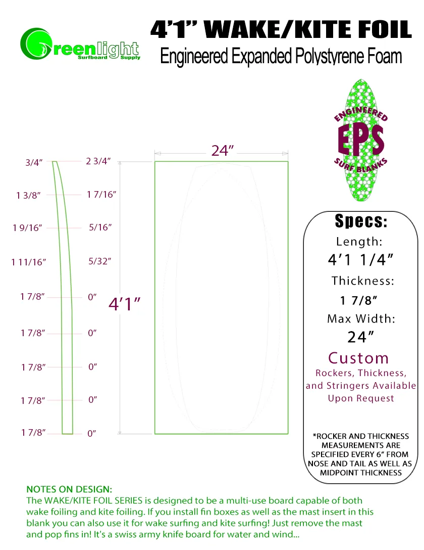 [WAKE/KITE FOIL BOARD SERIES] Wake Foil / Kite Foilboarding Blanks