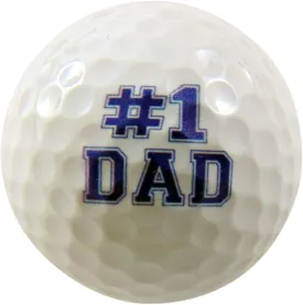 Westmon Works #1 Dad Fathers Day Golf Ball for Golfing Dad